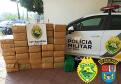 Carro com mais de 500 quilos de maconha é encontrado pela PM estacionado em Guaíra