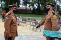 Policiais militares são homenageados durante solenidade em comemoração aos 52 anos do 13º Batalhão em Curitiba
