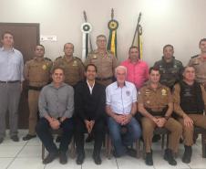Secretário coronel Marinho se reúne com autoridades para tratar da Segurança Pública de Guaíra