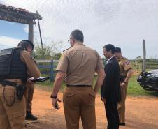 Secretário coronel Marinho se reúne com autoridades para tratar da Segurança Pública de Guaíra