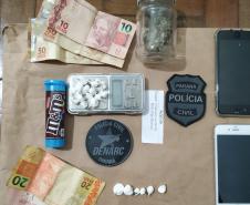 PCPR prende sete em operação contra tráfico de drogas em Mandaguari 