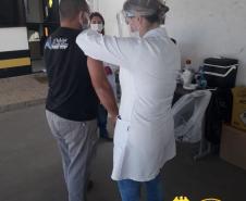  BPRv apoia Secretaria Municipal de Saúde de Almirante Tamandaré, na RMC, na vacinação de motoristas 