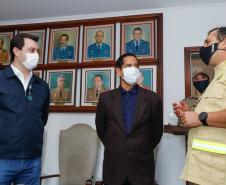 Governador e Secretário da Segurança agradecem trabalho dos bombeiros do Paraná