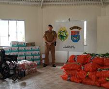 Batalhão da PM arrecada mais mais de 4,5 toneladas de alimentos com a Live da Ternura