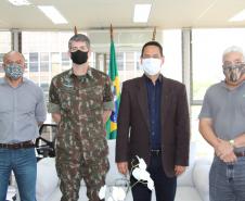 Secretário coronel Marinho recebe visita do Exército Brasileiro