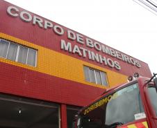 Caminhão moderno é entregue ao Corpo de Bombeiros de Matinhos, no litoral do Paraná