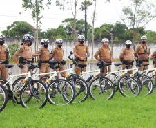 Policiais militares passam por capacitação de ciclopatrulhamento no Litoral