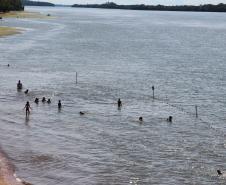 PM e bombeiros intensificam ações nas praias às margens do Rio Paraná