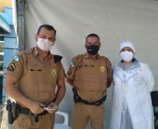 900 profissionais da segurança pública já foram imunizados no Paraná