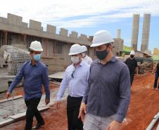 Secretário da Segurança Pública acompanha obras de ampliação da Penitenciária de Foz do Iguaçu I
