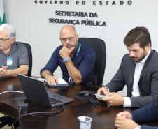 Secretário recebe Deputado Tiago Amaral e prefeitos de Mandaguaçu e Ribeirão do Pinhal 