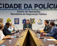 Sesp recebe vereadores da Frente Parlamentar da Ciência, Tecnologia e Inovação para visita de integração em Curitiba