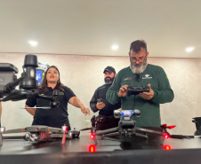 Polícia Penal do Paraná participa de evento que promove novas tecnologias em operações com drones em Foz do Iguaçu 