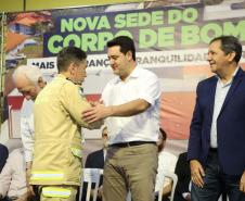 Governador inaugura nova sede do Corpo de Bombeiros de Foz do Iguaçu, a maior do Estado