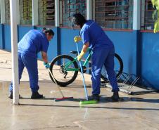 Programa de reparos e limpeza nas escolas promove reinserção de mulheres apenadas