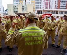 Rádio Vídeos Imagens Editorias Arquivo de Notícias Contato Corpo de Bombeiros do Paraná completa 111 anos de atuação