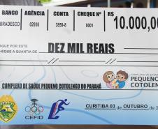 PMPR realiza doação de 10 mil reais ao Pequeno Cotolengo