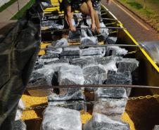 Polícia Militar apreende 2.200 kg de maconha durante operação em Corbélia