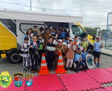 BPTran nas escolas permanece conscientizando crianças com atendimentos em Curitiba e região metropolitana
