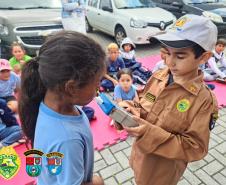 BPTran nas escolas permanece conscientizando crianças com atendimentos em Curitiba e região metropolitana