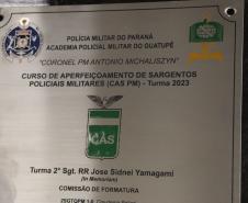 Solenidade marca o encerramento do Curso de Aperfeiçoamento de Sargento da Polícia Militar do Paraná em Maringá