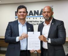 Secretaria da Segurança Pública do Paraná recebe comitiva do Senador Sergio Moro 