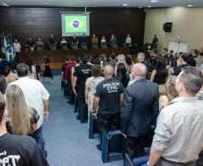 PCPR realiza entrega de medalhas de serviço policial para servidores das Subdivisões Policiais de Ponta Grossa e Telêmaco Borba