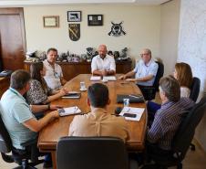 Autoridades políticas fazem visita na Secretaria da Segurança Pública do Paraná