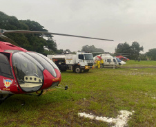 Com resgates aéreos e barcos, forças do Paraná ajudaram 150 pessoas no Rio Grande do Sul