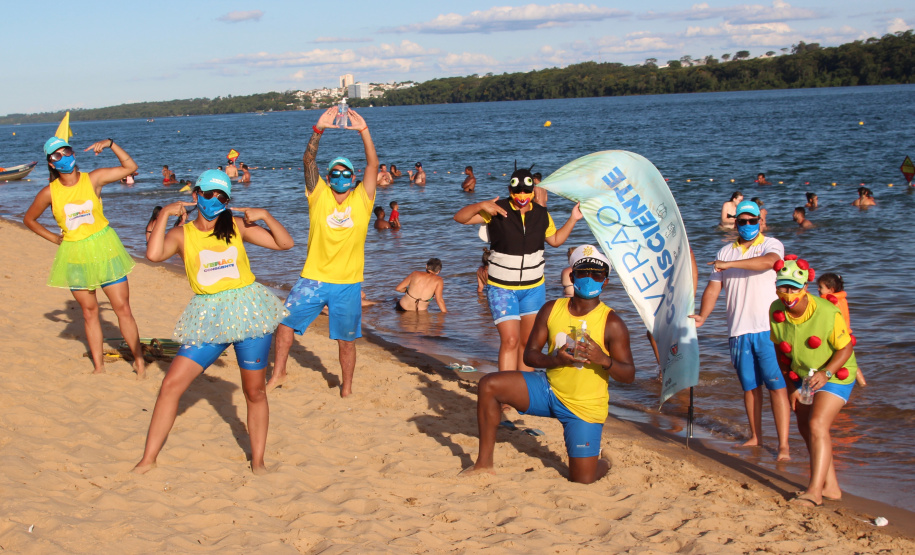 PM e bombeiros intensificam ações nas praias às margens do Rio Paraná