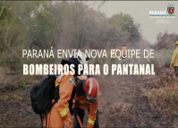 Paraná envia nova equipe de bombeiros para o Pantanal