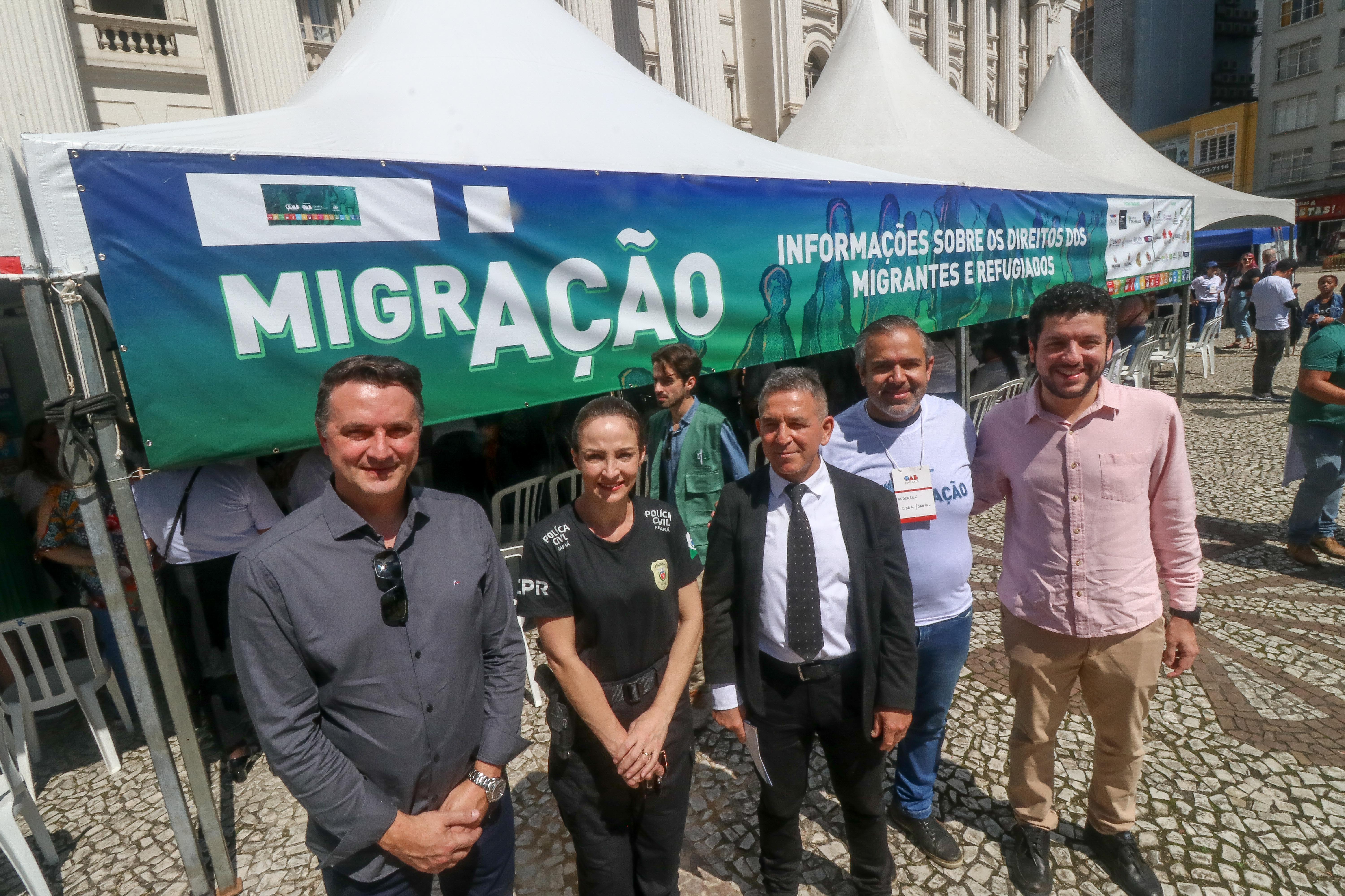 Autoridades presentes no evento