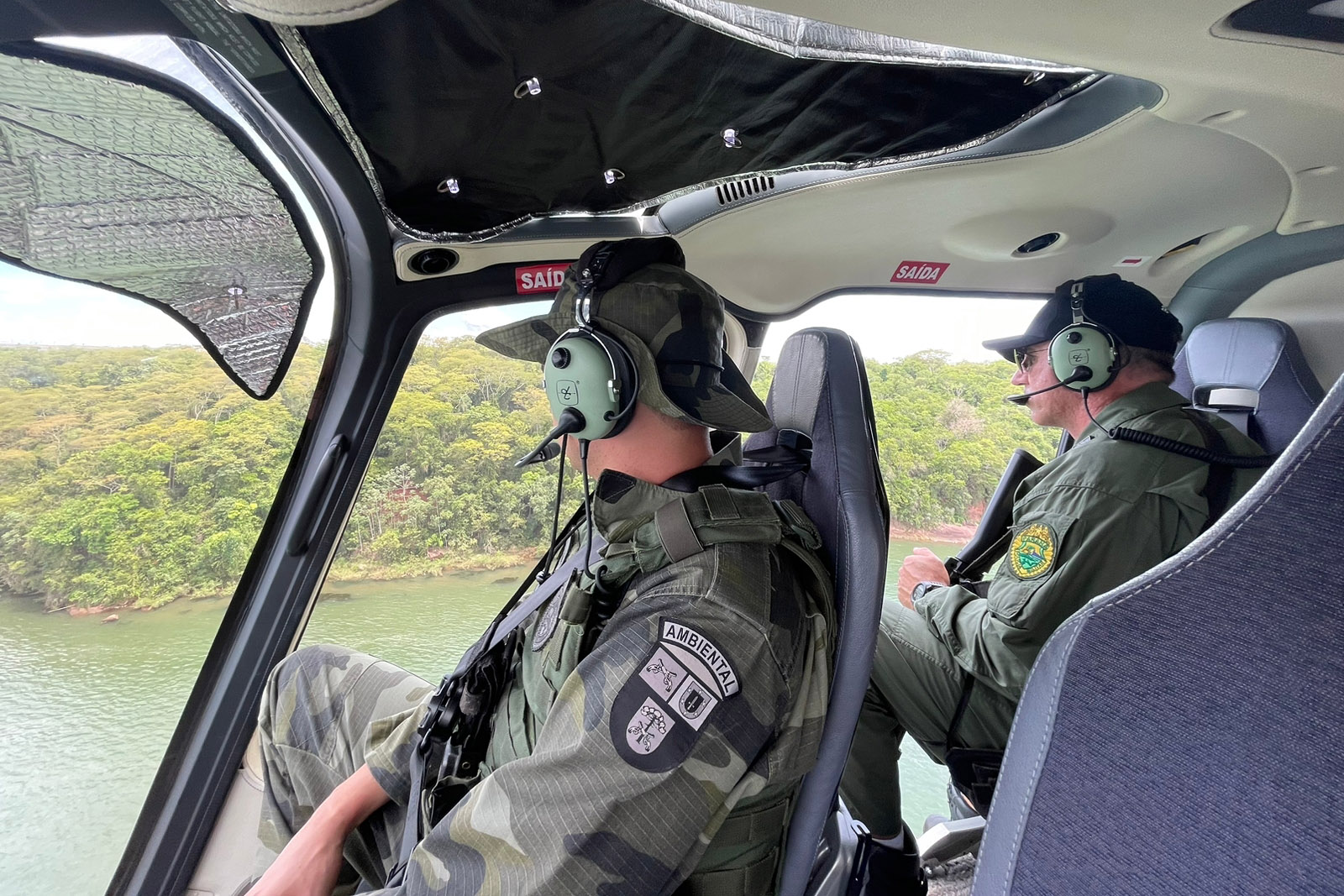 Com aeronaves e barcos, Estado reforça monitoramento no Noroeste e flagra crime ambiental