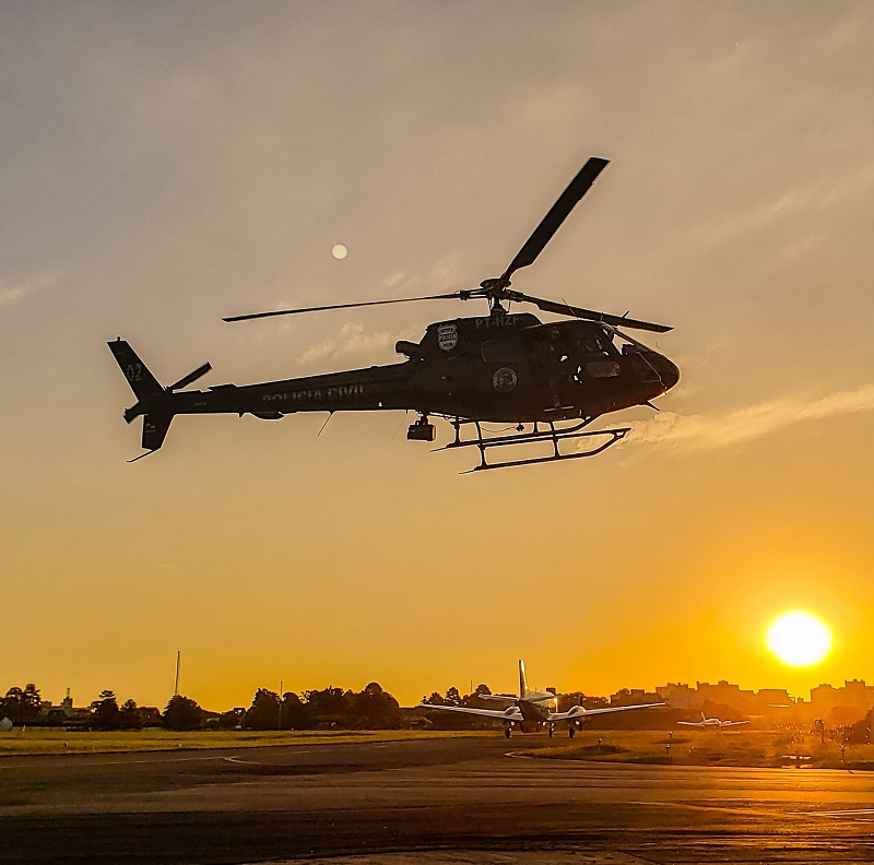 Com reforço operacional, missões aéreas da Polícia Civil aumentaram 39% em 2022