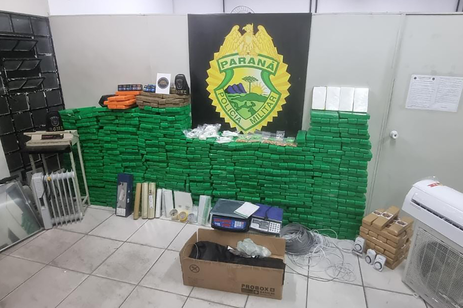Forças de segurança apreendem 188 toneladas de maconha no 1º semestre, recorde em dez anos