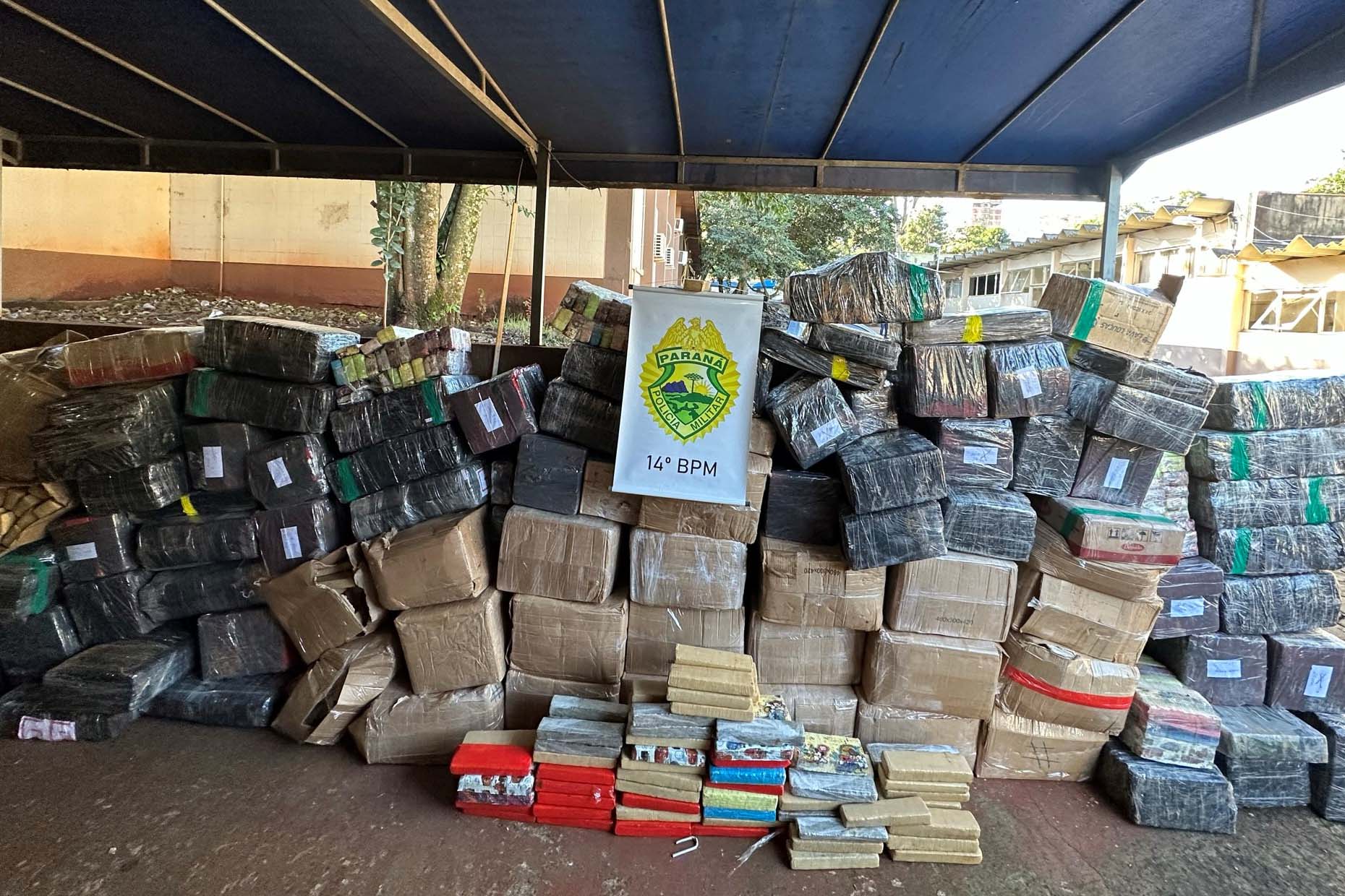 Forças de segurança apreendem 188 toneladas de maconha no 1º semestre, recorde em dez anos