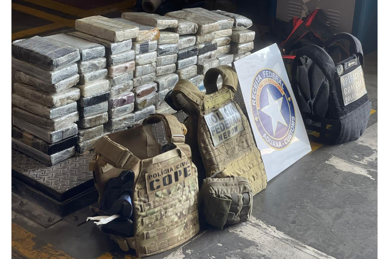 Forças de segurança apreendem 188 toneladas de maconha no 1º semestre, recorde em dez anos