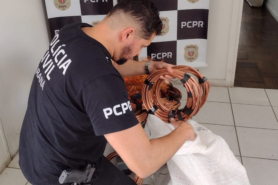 PCPR apreende mais de 37 toneladas de fios de cobre e prende 139 pessoas desde 2022
