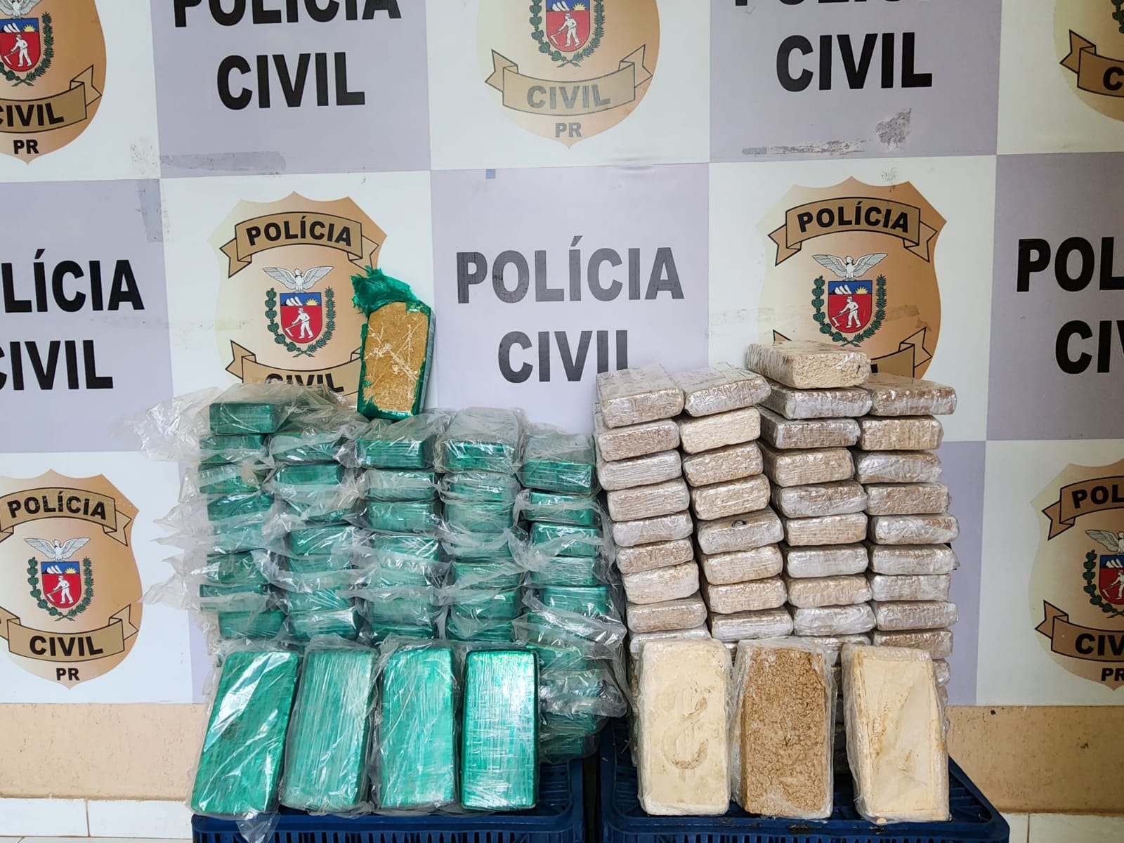 PCPR apreende 120 quilos de drogas e prende homem em flagrante em Foz do Iguaçu