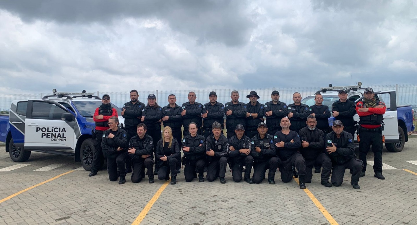 Curso de Escolta Prisional forma 45 policiais penais em Guarapuava