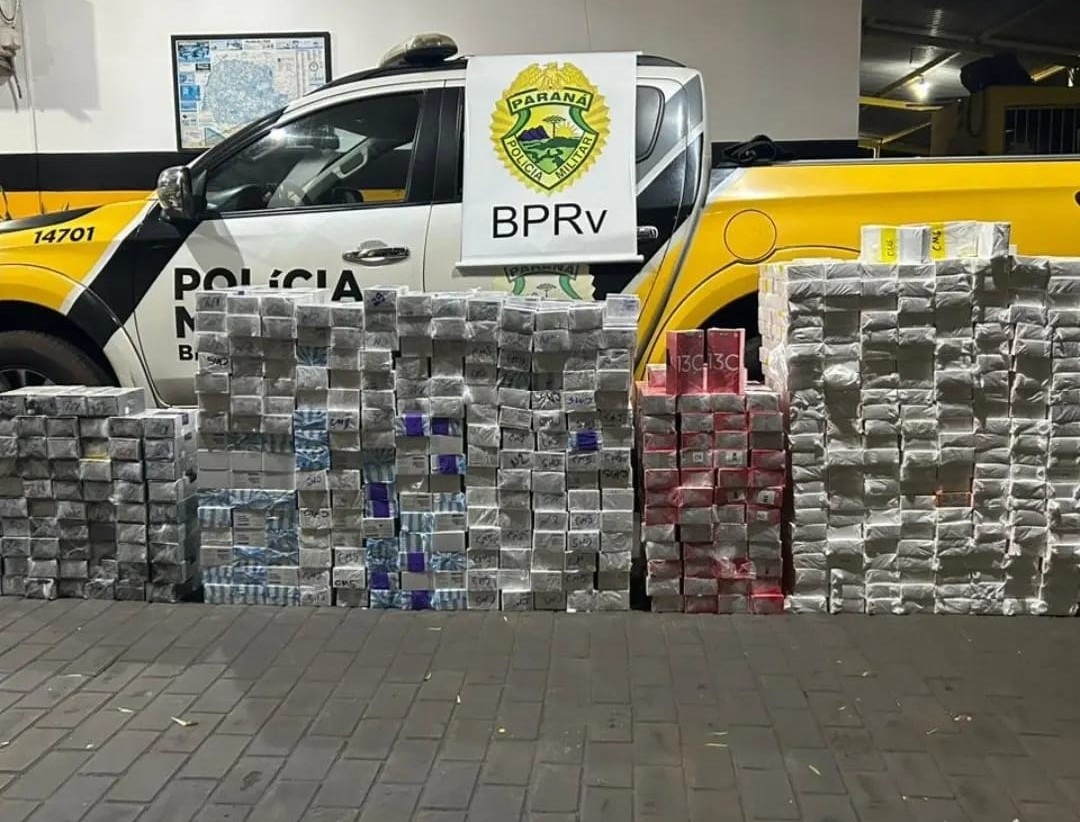 PMPR apreende mais de 5 mil produtos sem nota fiscal nas cidades de Floresta e Iguaraçu no Paraná