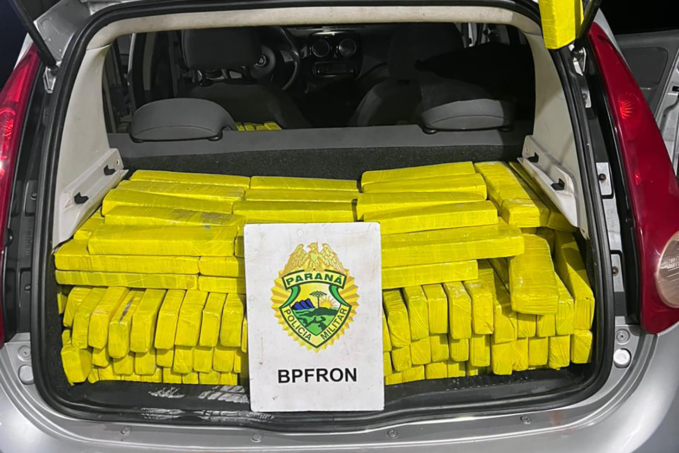 Batalhão de Fronteira da PMPR apreende 503 kg de maconha em São Miguel do Iguaçu