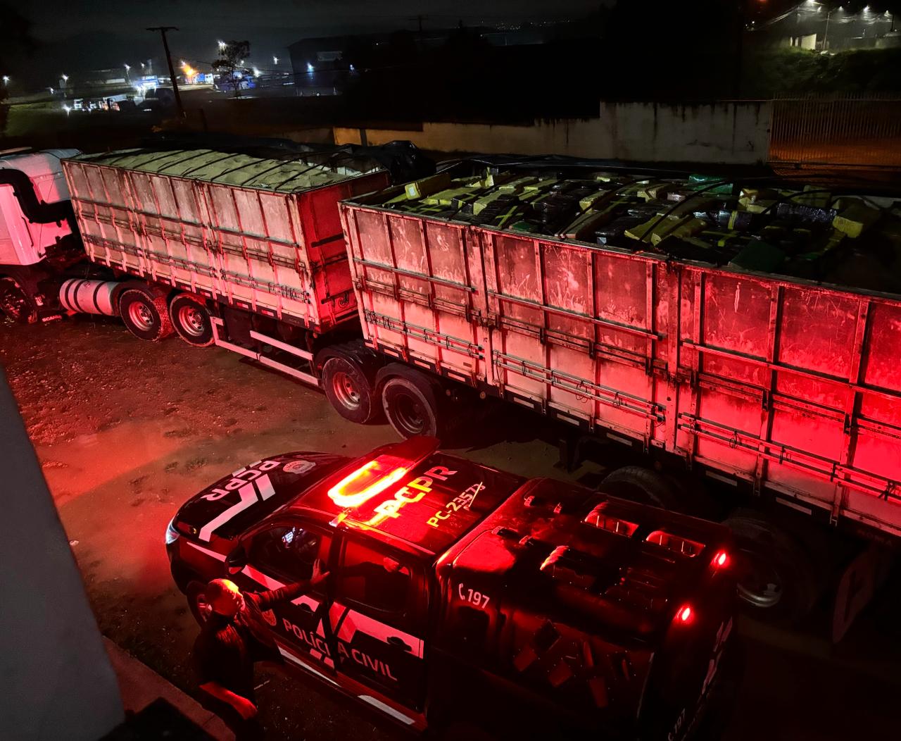 PCPR apreende 630 quilos de cocaína no primeiro semestre, 129% a mais que o mesmo período do ano passado