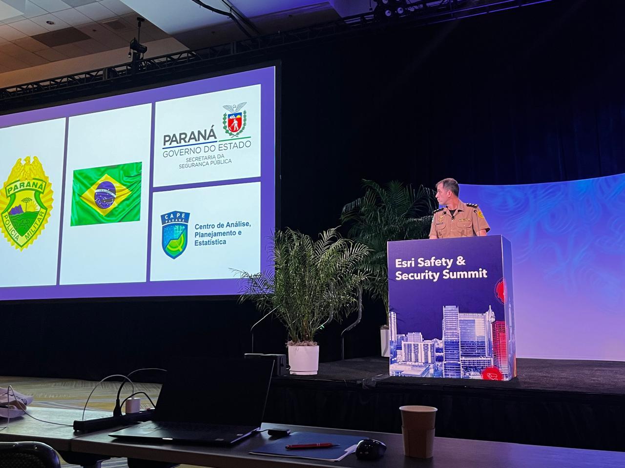 Experiência aplicada pela PMPR em Curitiba é apresentada em evento de segurança nos EUA