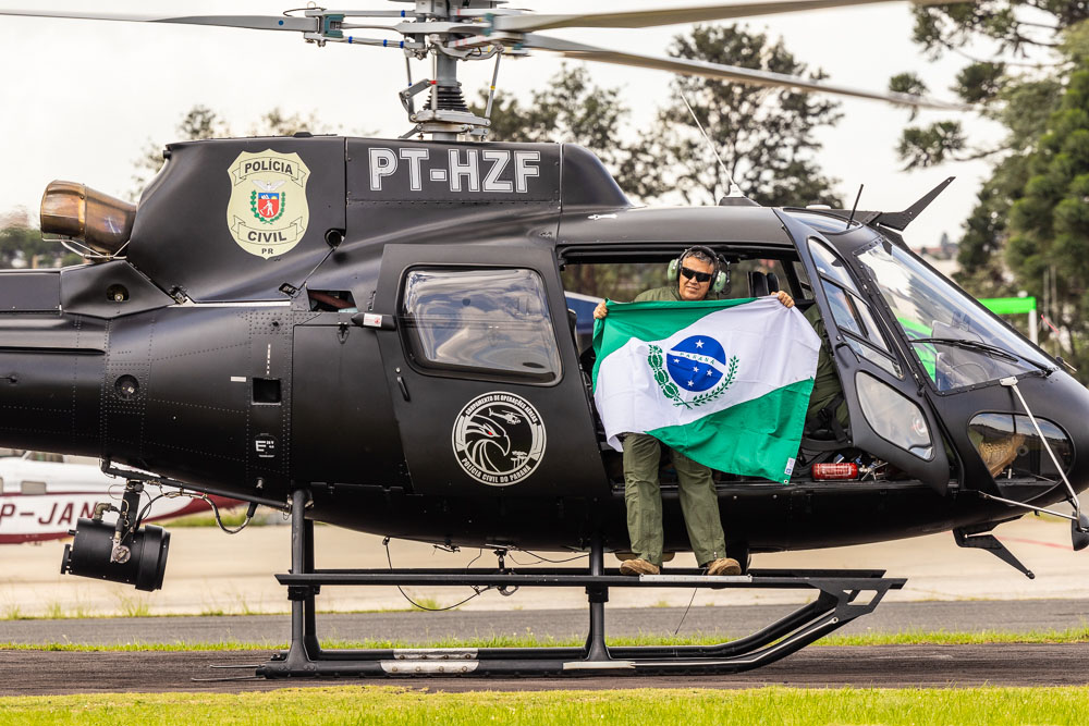 PCPR comemora oito anos do Grupamento de Operações Aéreas com 3.172 missões