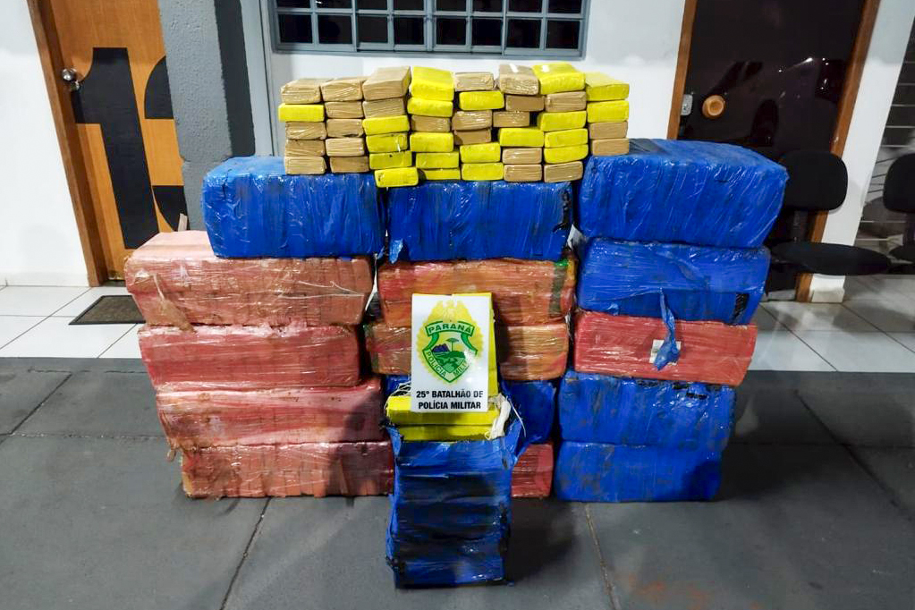 Com 326 toneladas, Paraná lidera apreensão de drogas no Brasil em 2024
