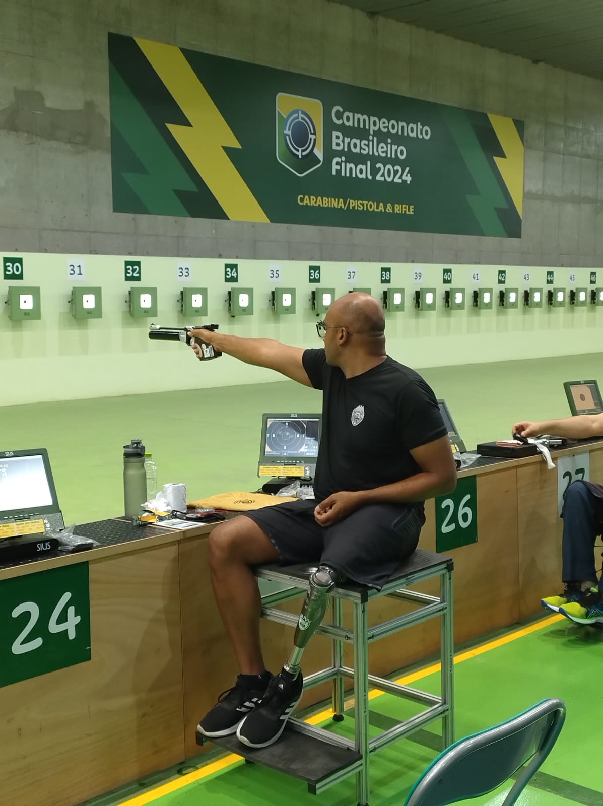 Soldado paratleta da PMPR vence a medalha de ouro no campeonato brasileiro de Carabina, Pistola e Rifle 2024