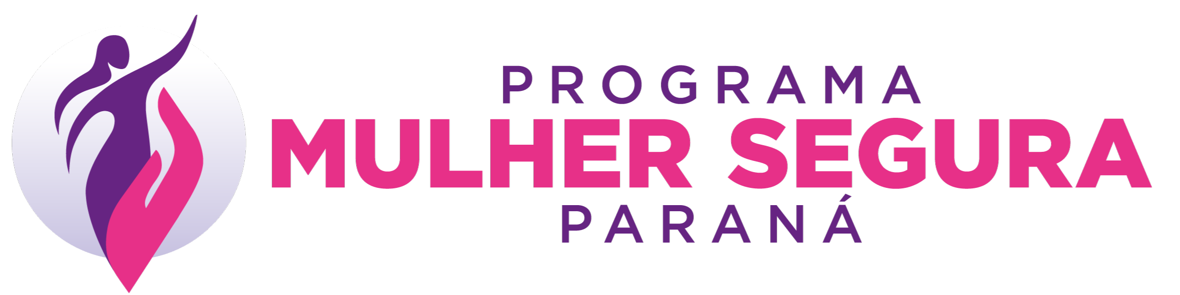 Banner com logo e descrição Programa Mulher Segura Paraná