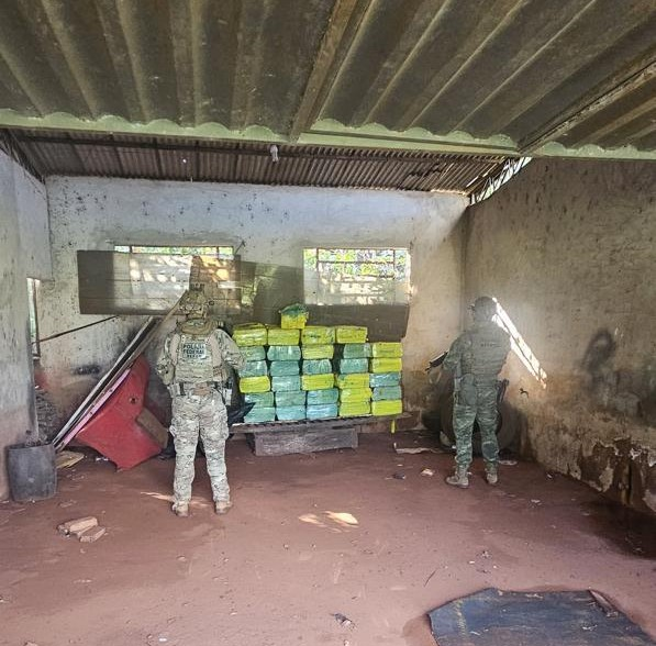 PMPR e PCPR apreendem quase uma tonelada de maconha em ação integrada com a PF