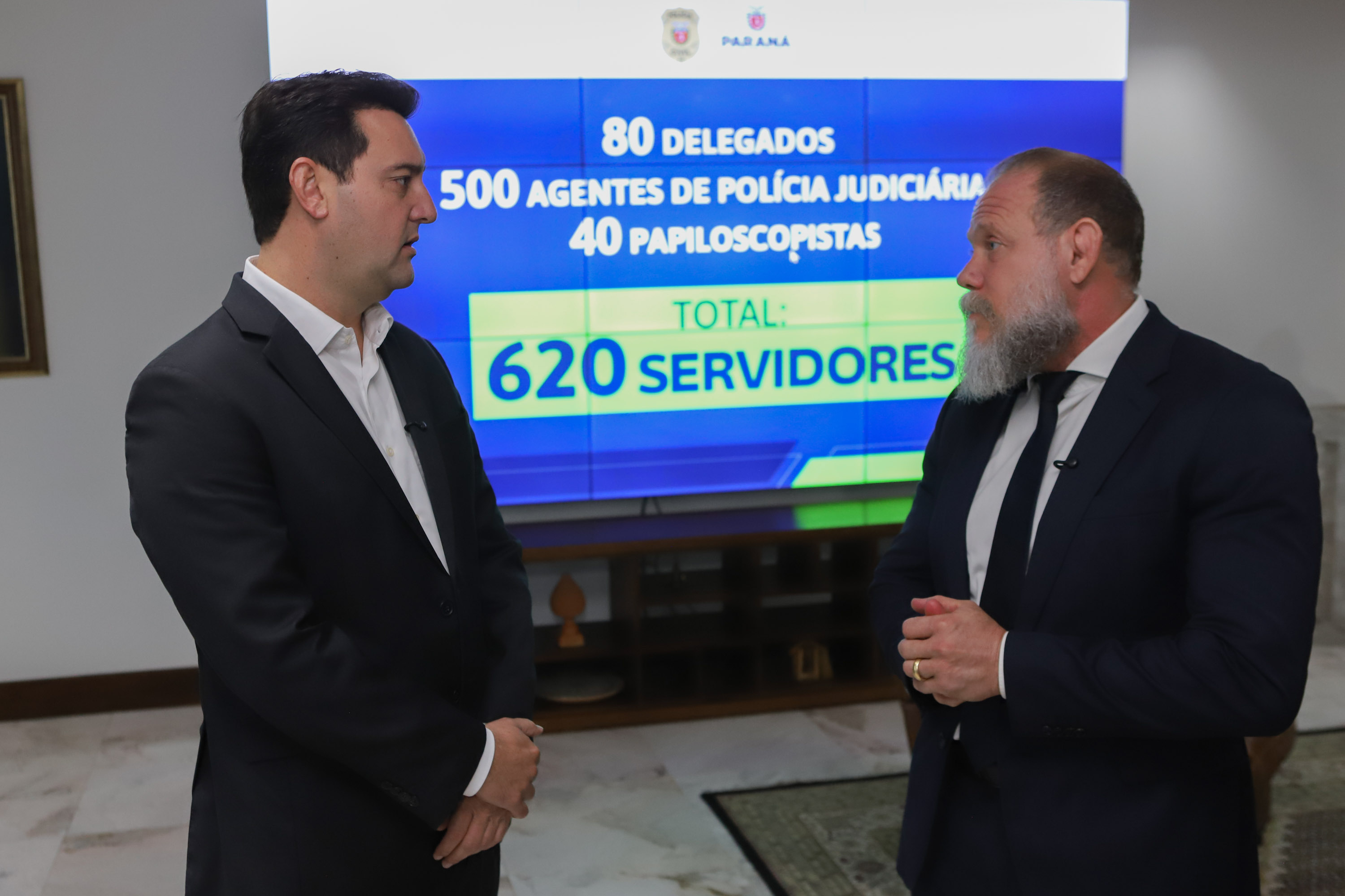 Ratinho Junior anuncia contratação de 620 policiais para reforçar o quadro da Polícia Civil
